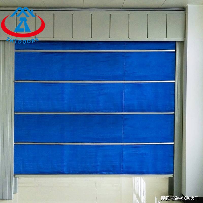 fire curtain with egress door